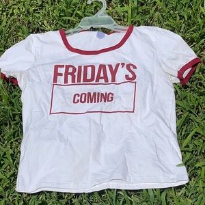 A medium cropped T shirt